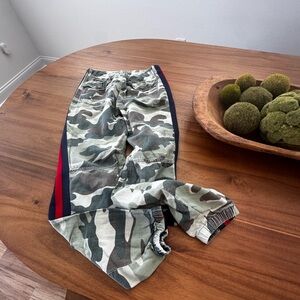 MOTHER Camouflage Pants with Red and Blue Stripes 24